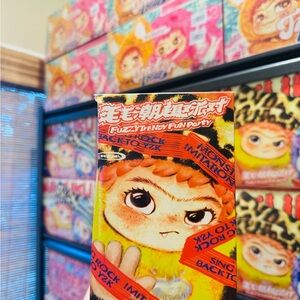 Fuzzy Trendy Fun Party Orange Anime Socks